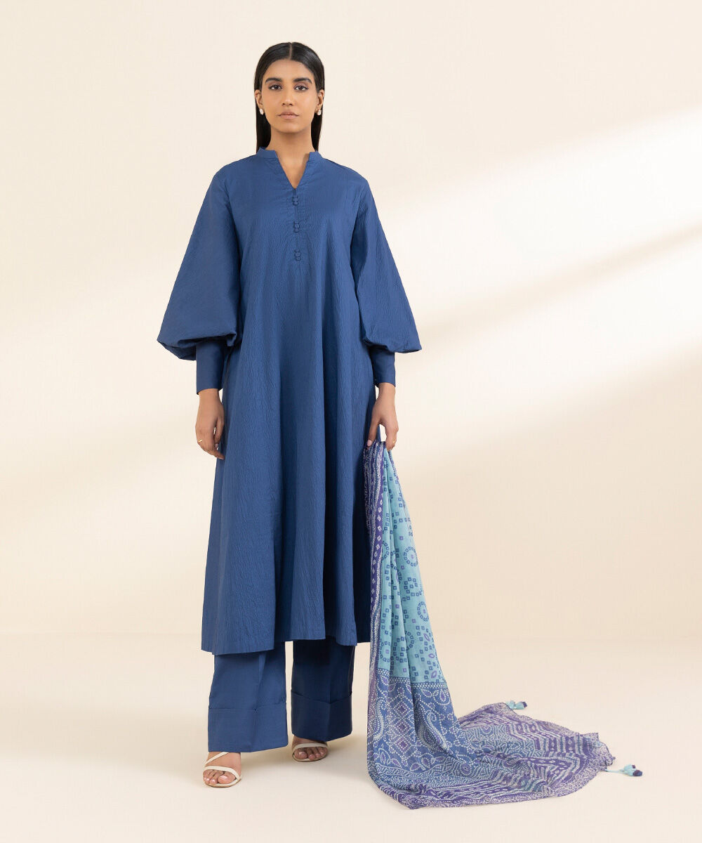 Unstitched 3 PC 0U3PDY25V01B Sapphire PK